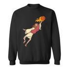 Jesus Spielt Basketball Sweatshirt