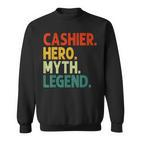 Kassierer Hero Myth Legend Retro-Kassierer Im Vintage-Stil Sweatshirt