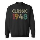 Klassisch 1948 Vintage 75 Geburtstag Geschenk Classic Sweatshirt