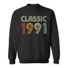 Klassisch 1991 Vintage 32 Geburtstag Geschenk Classic Sweatshirt