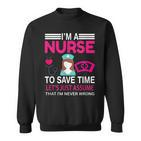 Krankenschwester Sweatshirt: Zeitersparnis für Medizinisches Personal