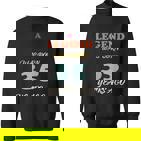 A Legend Was Born Jahrestag Vintage Farben Sweatshirt