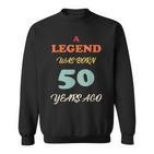 A Legend Was Born Jahrestag Vintage Farben Sweatshirt