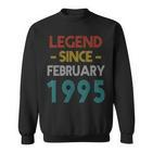 Legend Since Februar 1995 Vintage Geburtstag Sweatshirt