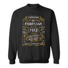 Legendär Seit Februar 1972 50 Geburtstag 50 Jahre Retro Sweatshirt