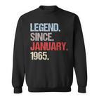 Legende Seit Januar 1965 Jahrgang Geburtstag Sweatshirt