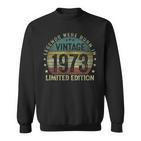 Legenden 1973 Geburtstag Sweatshirt, 50. Geburtstagsfeier Männer