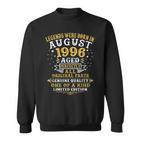 Legenden August 1996 Geboren, 26. Geburtstag Sweatshirt, Einzigartiges Design