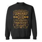 Legenden Januar 1978 Sweatshirt, 45. Geburtstag Mann Sweatshirt