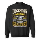 Legenden November 1978 Geboren, 45. Geburtstag Lustiges Sweatshirt