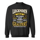 Legenden Sind Im Oktober 1963 Geboren 60 Geburtstag Lustig V3 Sweatshirt