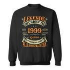 Legenden Wurden Im 1999 Geboren 24 Geburtstag 24 Jahre Sweatshirt