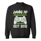 Level 10 Jahre Geburtstags Junge Gamer 2012 Geburtstag Sweatshirt