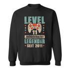 Level 11 Jahre Geburtstags Junge Gamer 2011 Geburtstag Sweatshirt