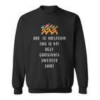 Lustiges Weihnachts-Sweatshirt mit witzigem Aufblasmotiv