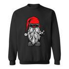 Merry Bikemas Biker Rocker Motorradfahrer Weihnachten Fest Sweatshirt