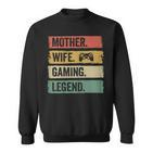 Mutter Video Gaming Legende Vintage Video Gamer Frau Mama Sweatshirt