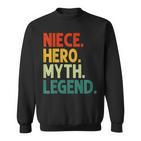 Niece Hero Myth Legend Retro Vintage Nichte Sweatshirt