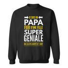 Papa von Mädchen Sweatshirt, Lustiges Geburtstagsgeschenk für Väter