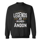 Personalisiertes Legends Are Named Andon Sweatshirt, Sternen-Design Unisex