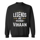 Personalisiertes Legends Are Named Vihaan Sweatshirt, Sternen-Design