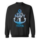 Proud Navy Yaya Geschenk Lover Veteranen Day Sweatshirt