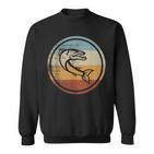 Retro Vintage Angeln Fischen Großer Barrakuda Sweatshirt