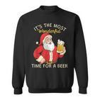 Santa Wonderful Times Für Ein Bier Sweatshirt