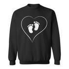 Schwangerschafts-Sweatshirt für werdende Mütter, Babybauch Motiv
