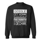 Schwarzes Sweatshirt Désolé, dieser Mann ist schon vergeben für Fotografinnen-Partner