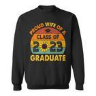 Sonnenblume Senior Proud Wife Class Of 2023 Graduate Vintage Sweatshirt