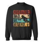 Vatertag Ehemann Papa Dj Legend Dj Disc Jockey Music Sweatshirt