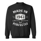Vintage 1943 Made In 1943 80 Geburtstag Mann Frau 80 Jahre V2 Sweatshirt