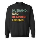 Vintage Beard Husband Dad Bearded Legend Men Sweatshirt