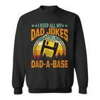 Vintage Dad-A-Base Sweatshirt, Witzige Sprüche für Väter