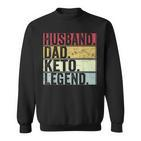 Vintage Ehemann Papa Keto Legende Sweatshirt, Lustiges Vatertagsgeschenk