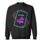 Viva Las Vegas Spielkarten Unisex Sweatshirt, Modisches Design
