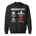 Werdender Papa  Werdende Mama Vorhersage 2023 Babyparty Sweatshirt