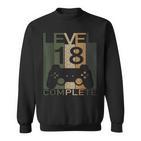 Zocker 18 Geburtstag Level 18 Jahre 2003 Gaming Sweatshirt