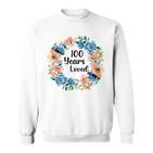 100 Jahre Liebte Mama Oma 100 Jahre Alt 100 Geburtstag Sweatshirt