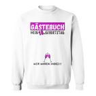 18 Geburtstag Gästebuch 18 Jahre Geburtstagsgeschenk Gast Sweatshirt