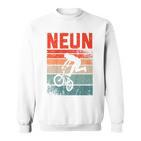 BMX Fahrer Fan Sweatshirt für Kinder, Vintage 9. Geburtstag Junge