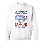 Camping Ich Bin Einfache Frau Sweatshirt