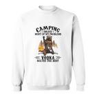 Camping und Vodka Bären-Lagerfeuer Sweatshirt, Lustiger Spruch Tee