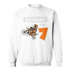 Kinder Braaaap Im 7 Dirt Bike Motocross 7 Geburtstag Sweatshirt