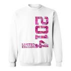 Kinder Pink 8 Jahre 8 Geburtstag Limited Edition 2014 Sweatshirt