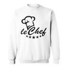 Koch Chefkoch Chef De Cuisine Sternekoch Kochmütze Küche Sweatshirt