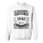 Legenden Wurden Im 1942 Geboren 81 Geburtstag 81 Jahre Sweatshirt