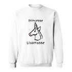 Lustiges Einhorn Sweatshirt Princesse Licornasse, Perfekt für Casual-Looks
