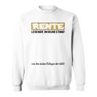 Rente Legende Im Ruhestand Kollegen Abschied Unterschreiben Sweatshirt